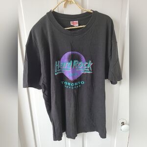 Vintage 1989 Hard Rock Cafe Toronto Sky Dome Shirt. XL.